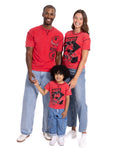 Disney Mickey Mouse Girls' Short Sleeve T-Shirt Red Be Kind