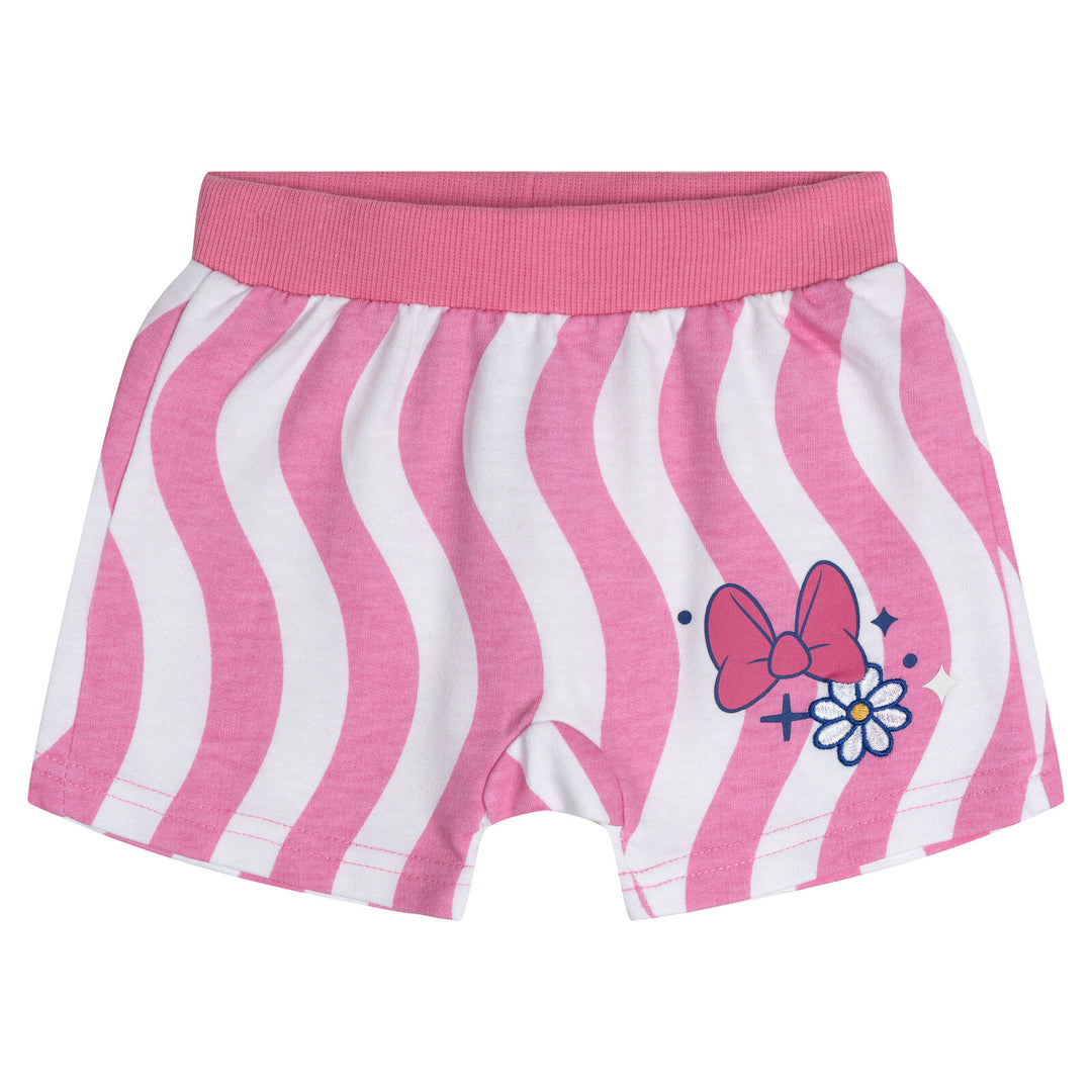 Minnie Mouse Baby Girls' 2-Piece T-Shirt and Shorts Set Pink