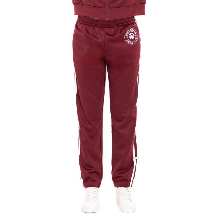 Nightmare Before Christmas Jack Skellington Athletic Track Pants Cabernet