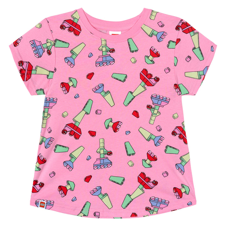 LEGO Girls' Short Sleeve T-Shirt Blossom Pink