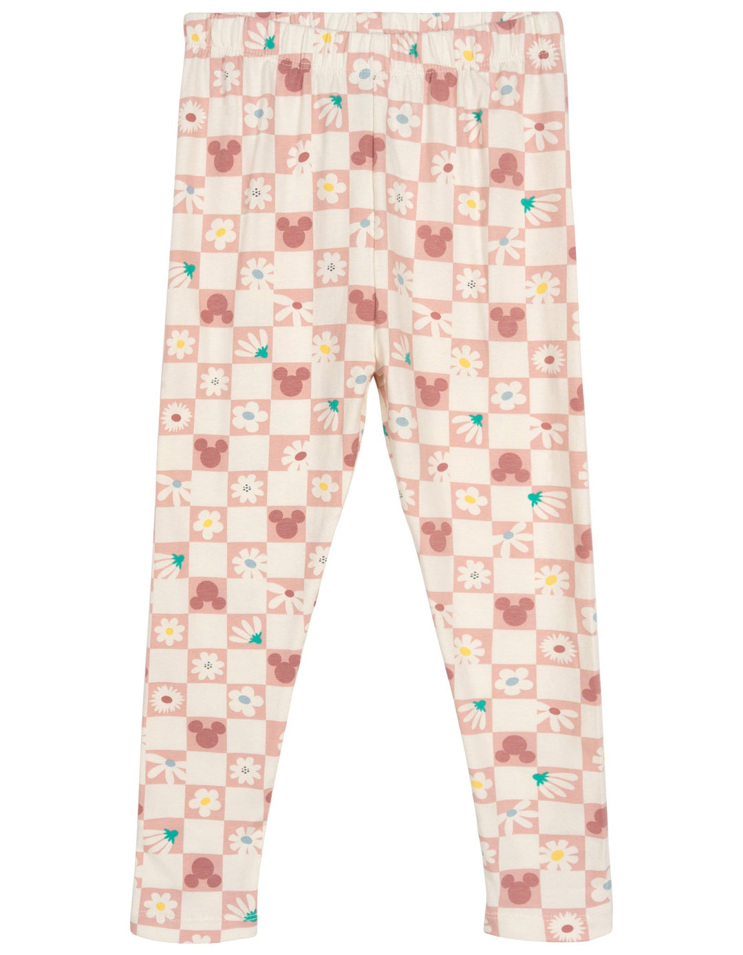 Disney Mickey Mouse Girls' 2-Piece Fleece Hoodie and Leggings Set Pink Cream