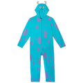 Monsters Inc. Sulley Men's Cosplay Hooded One Piece Teal Blue