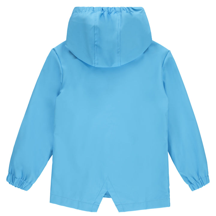 Lilo & Stitch Girls' Hooded Zip-Up Rain Jacket Cloud Blue