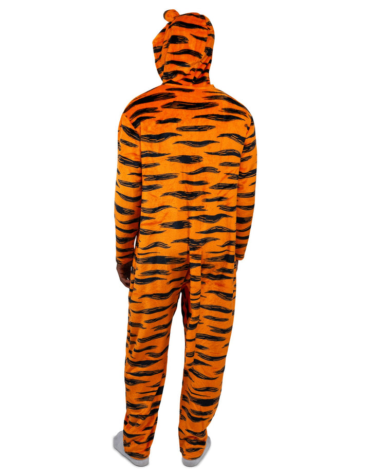 Disney Winnie the Pooh Tigger Adult Men or Women Coverall Stripe Orange