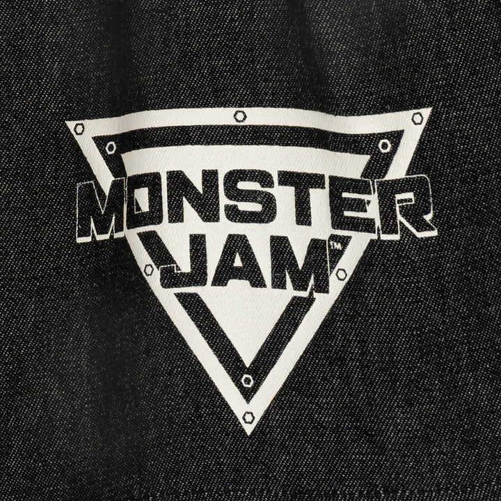 Monster Jam Grave Digger Boys' 2-Piece T-Shirt and Denim Skirt Set Gray