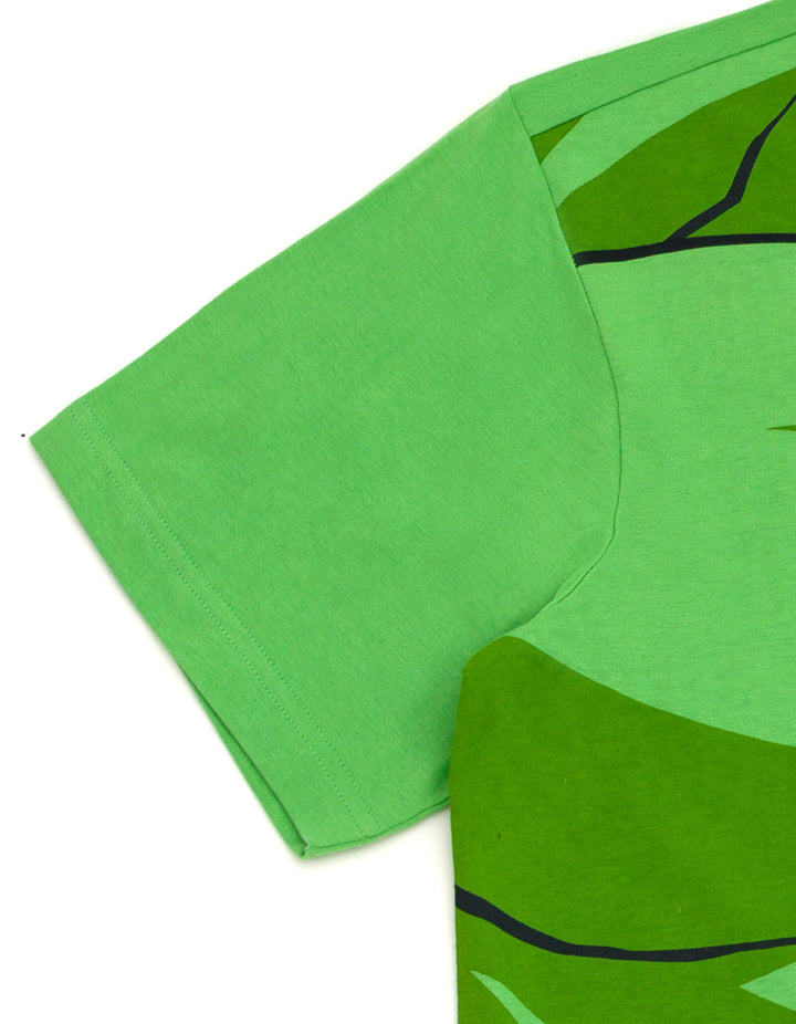Marvel Avengers The Hulk Cosplay Short Sleeve T-Shirt Classic Green
