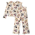 Minnie Mouse Girls' Ribbed Long Sleeve Tee and Pants Set Tusk Daisy