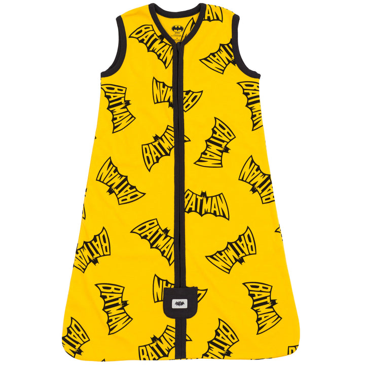 DC Comics Justice League Batman Sleeveless Sleep Sack Set Black Yellow