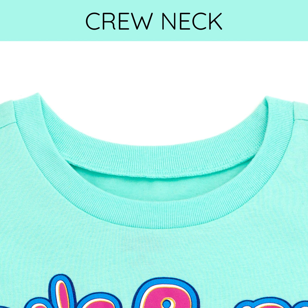 Squishmallows Girls' Birthday Short Sleeve T-Shirt Aruba Blue