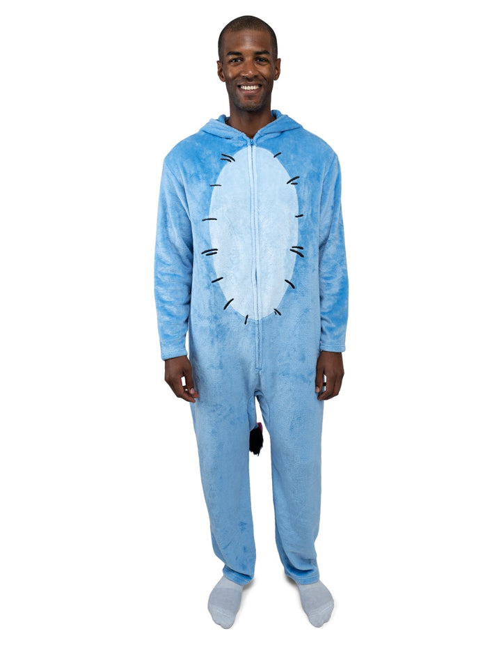 Disney Winnie the Pooh Eeyore Adult Men or Women Coverall Slate Blue