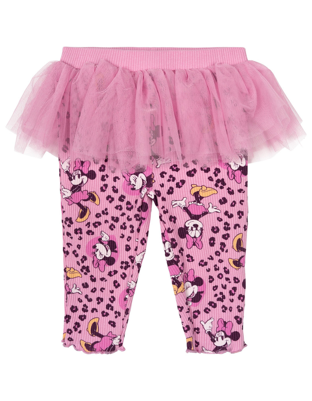 Minnie Mouse Baby Girls' Bodysuit and Tutu Leggings Set Pink Leopard