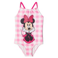 Minnie Mouse Girls' Sleeveless One Piece Bathing Suit Pink Gingham