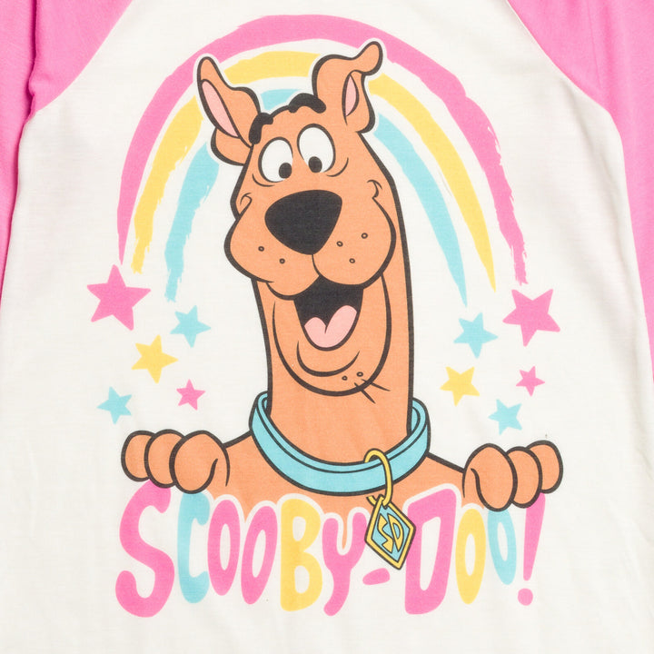 Scooby-Doo Girls' Sleepwear Nightgown Pink White