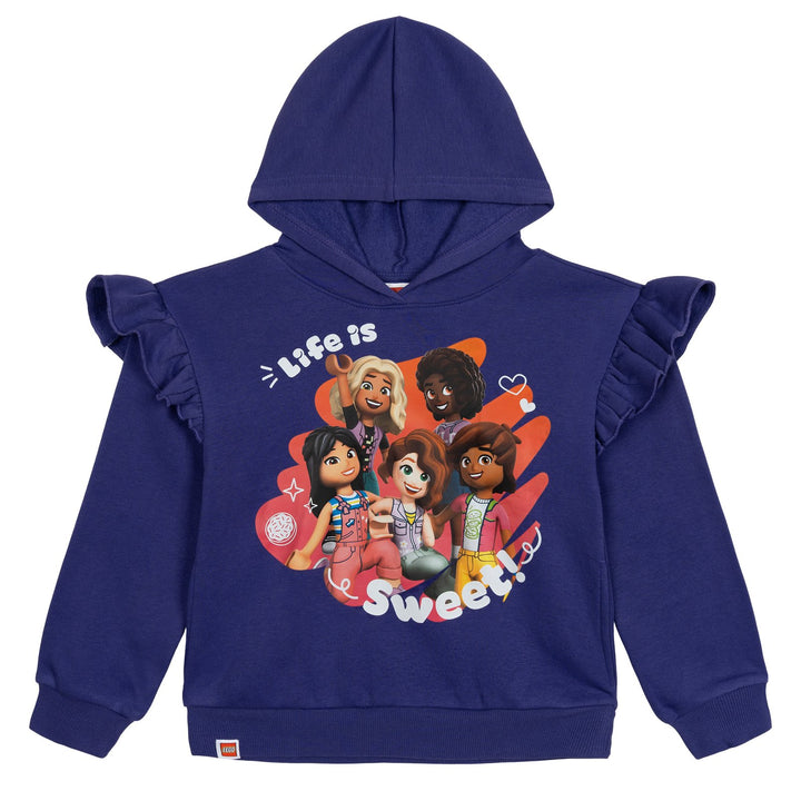 LEGO Girls' Fleece Hoodie and Leggings Set Purple Tusk