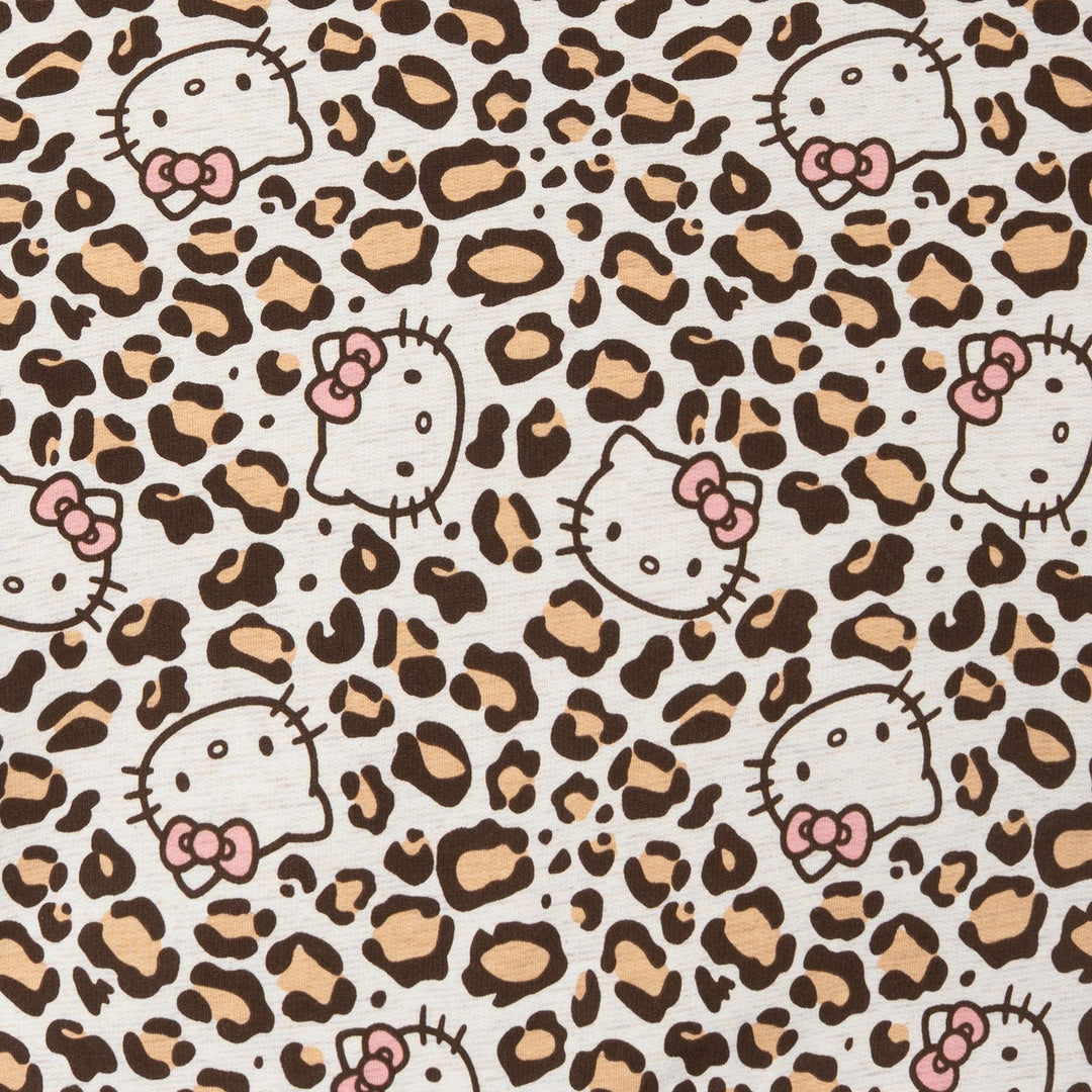 Hello Kitty Girls' Fleece Sweatshirt and Flare Leggings Set Oatmeal