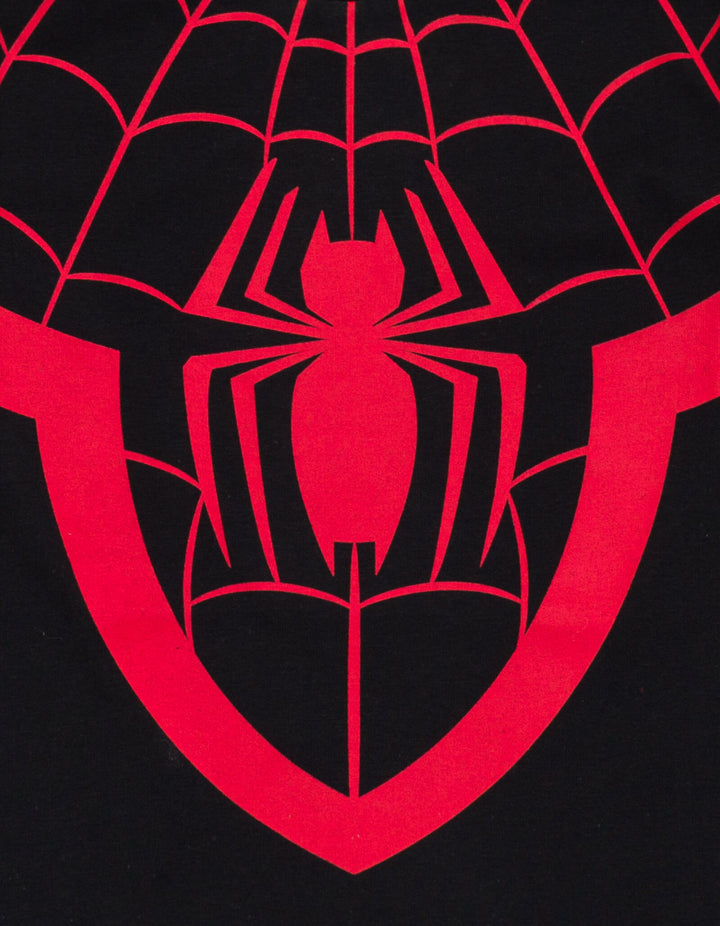 Marvel Spider-Man Cosplay Short Sleeve T-Shirt Classic Black Miles