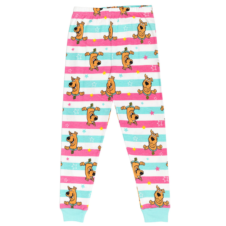 Scooby-Doo Girls' 2-Piece Pajama Shirt and Pants Set Pink
