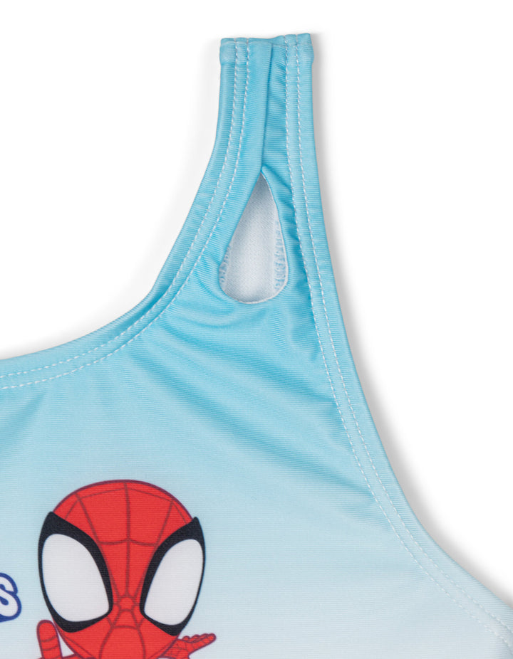 Marvel Spidey and His Amazing Friends Girls' One Piece Swimwear Purple Blue