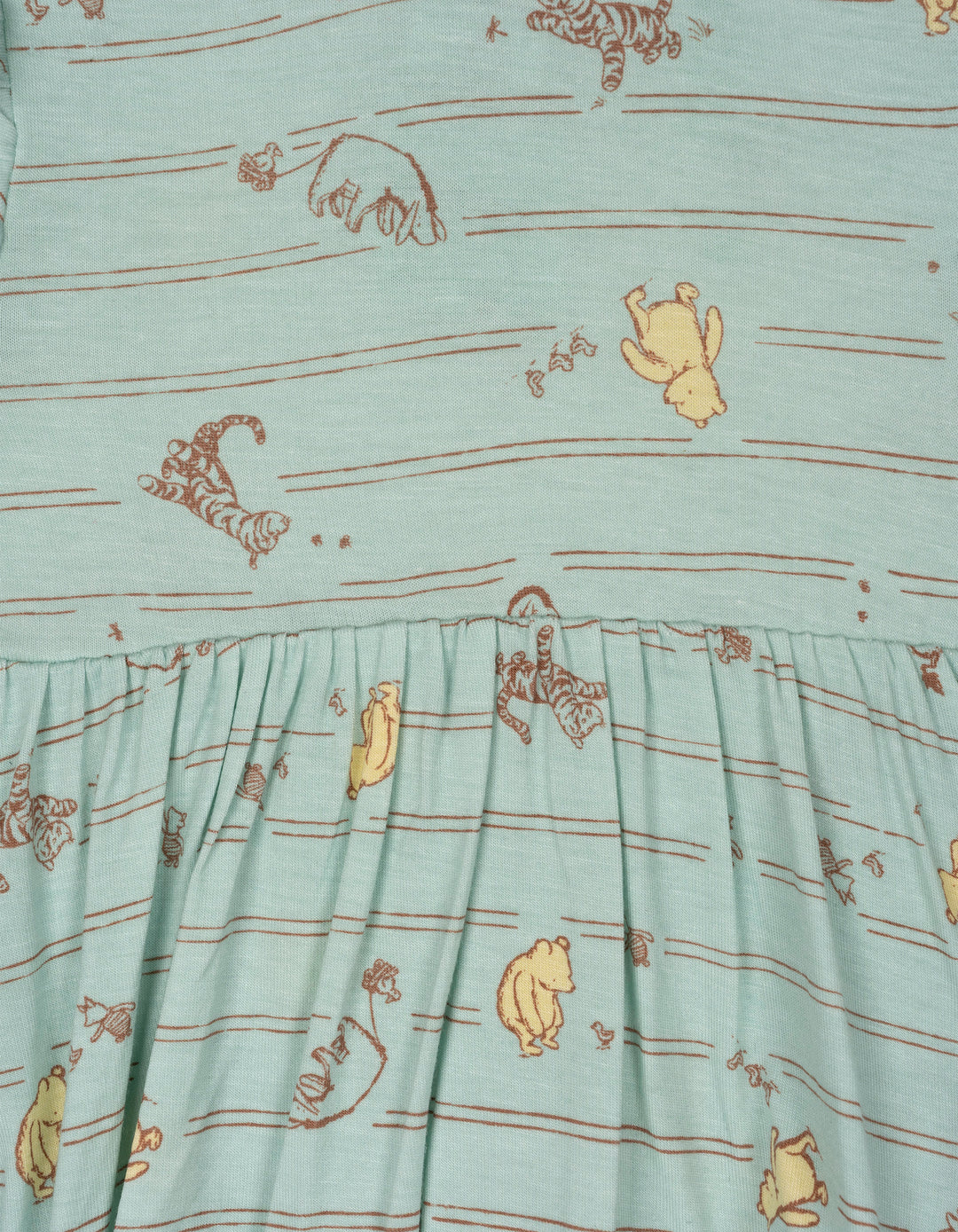 Disney Winnie the Pooh Baby Girls' One Piece Dress Blue