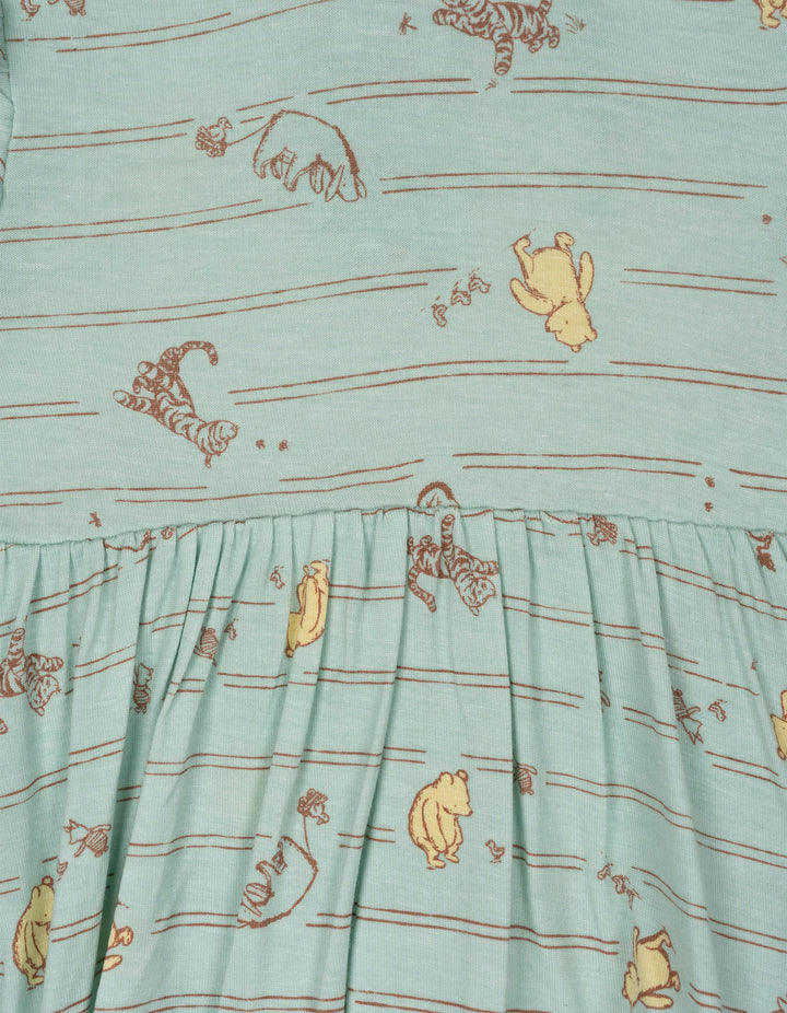 Disney Winnie the Pooh Baby Girls' One Piece Dress Blue