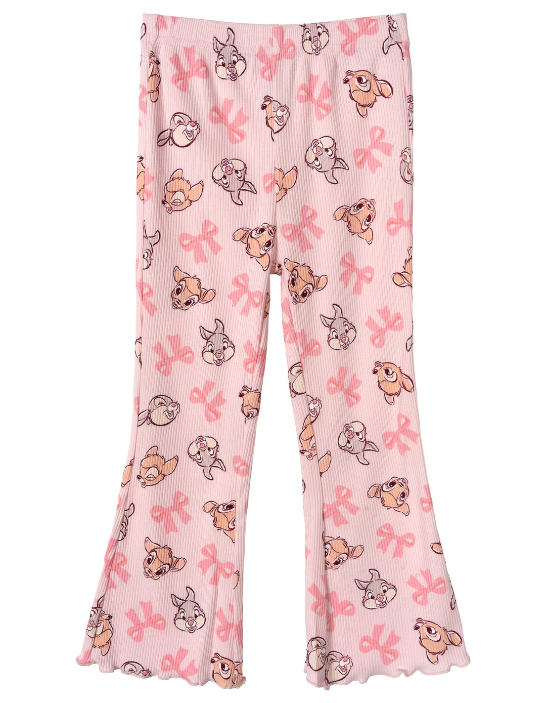 Disney Bambi Girls' Ribbed Long Sleeve Tee and Pants Set Pink Thumper