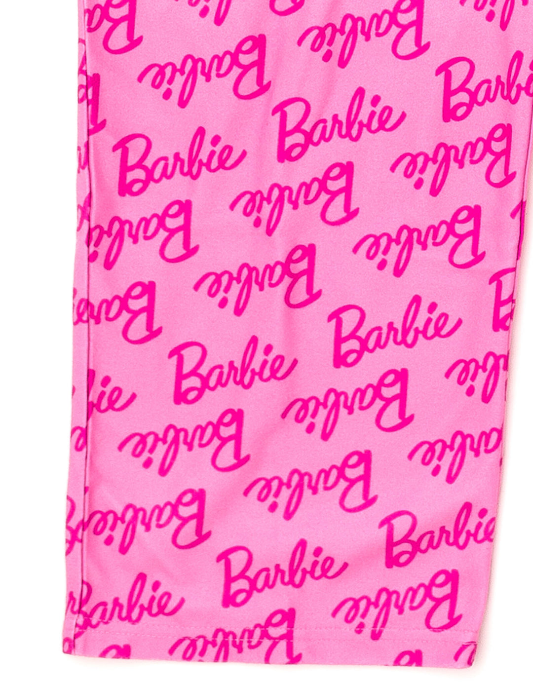 Barbie Girls' Fleece One Piece Pajama and Sleep Mask Set Classic Pink