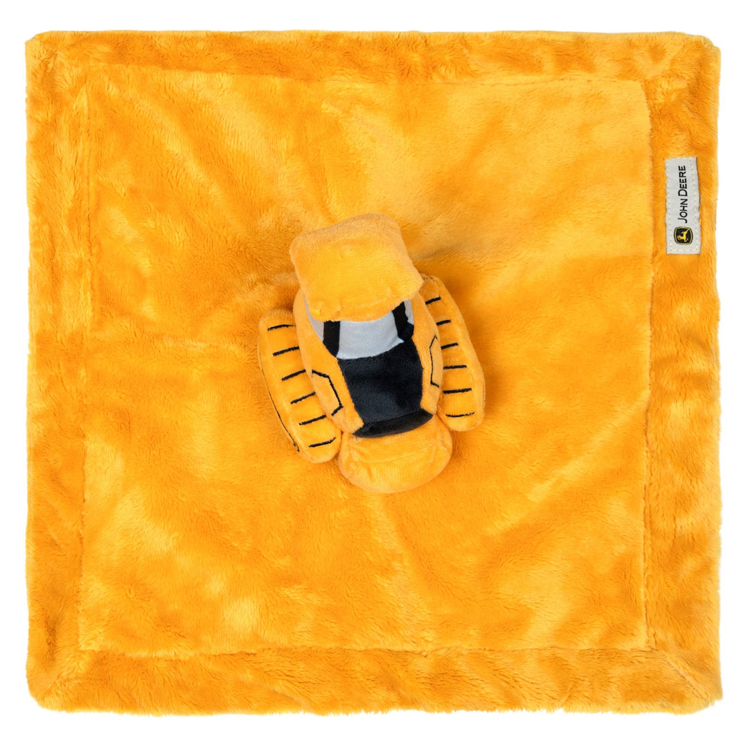 John Deere Baby Boy or Girl Satin Security Blanket Golden Yellow