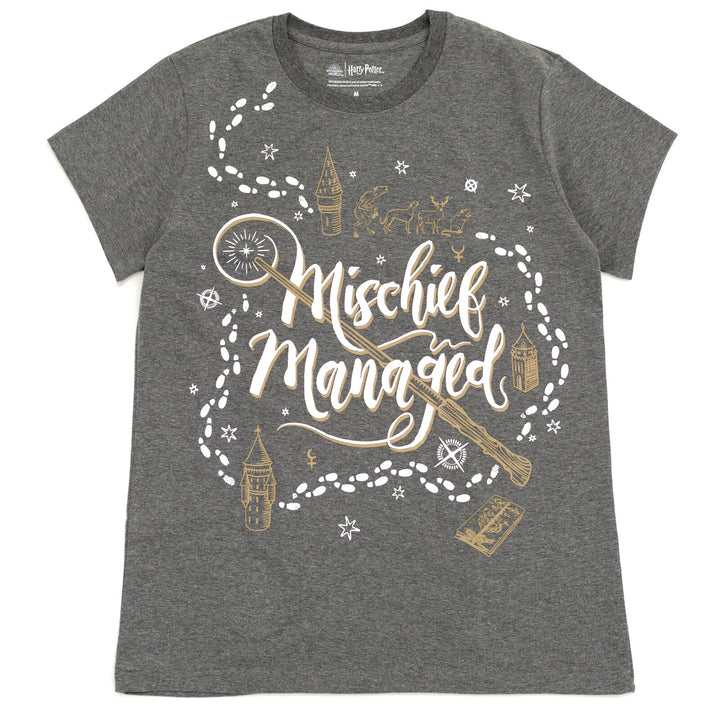 Harry Potter Women's Short Sleeve Graphic T-Shirt Dark Charcoal