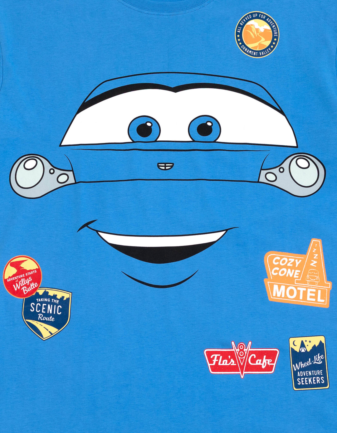Cars Sally Carrera Men's Cosplay Short Sleeve T-Shirt Cozy Cone Blue