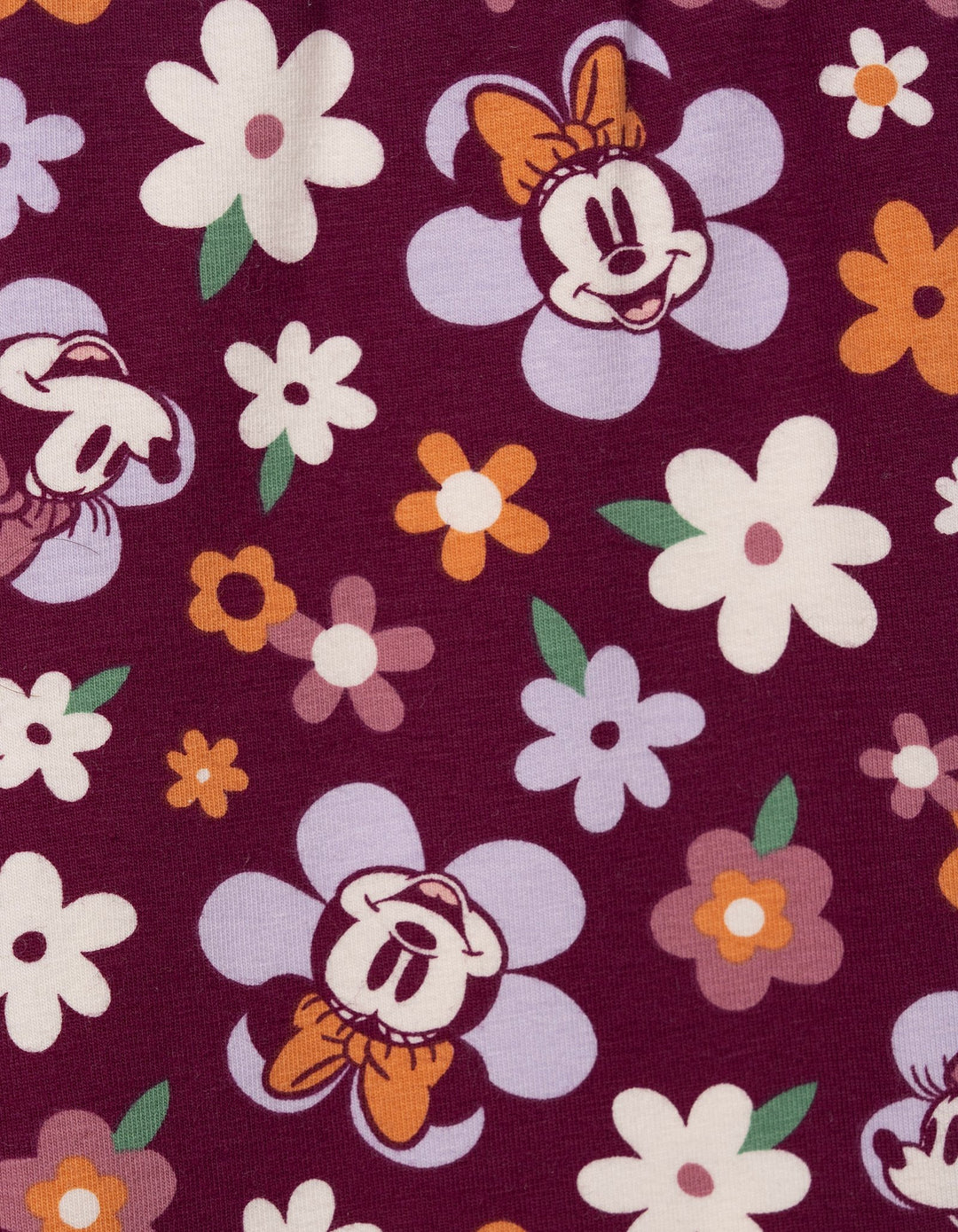Minnie Mouse Girls' 2-Piece Sweatshirt and Flare Leggings Set Retro Plum