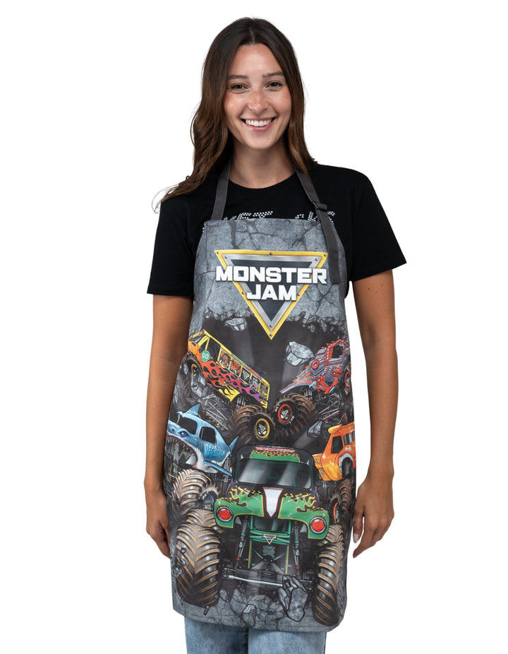Monster Jam Adult Men or Women Sleeveless Apron Charcoal Stone