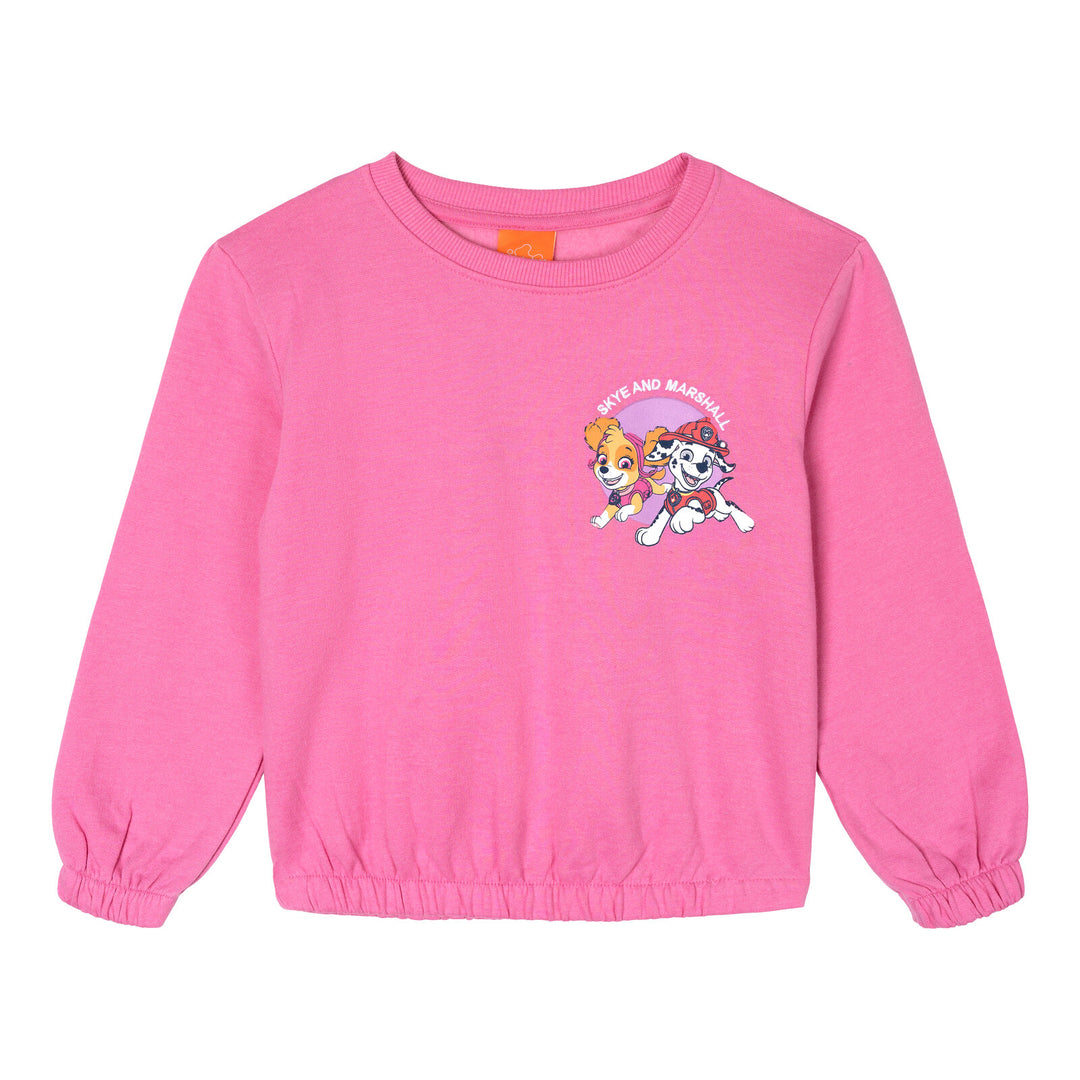 Paw Patrol Girls' Fleece 2-Piece Sweatshirt and Joggers Set Skye Marshall Pink