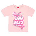 Barbie Girls' Short Sleeve T-Shirt Light Pink Hearts