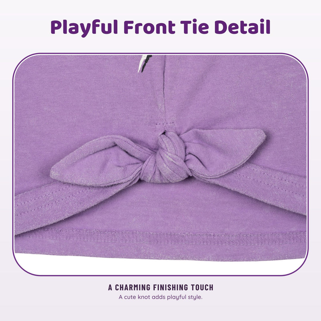 Hello Kitty Kuromi Girls' Short Sleeve T-Shirt Violet