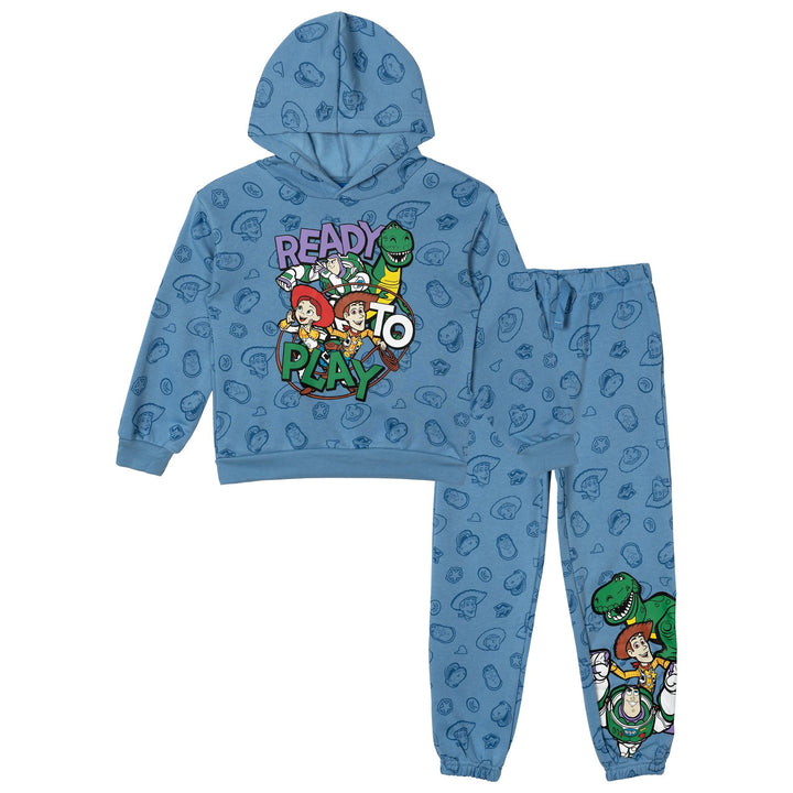 Disney Toy Story Boys' Fleece Hoodie and Joggers Set Light Blue