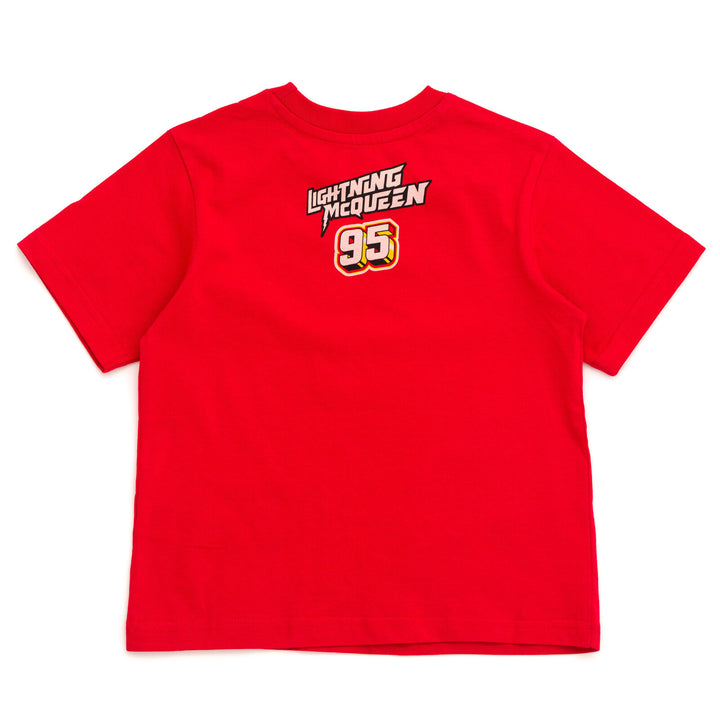 Cars Lightning McQueen Boys' Cosplay Short Sleeve T-Shirt Red
