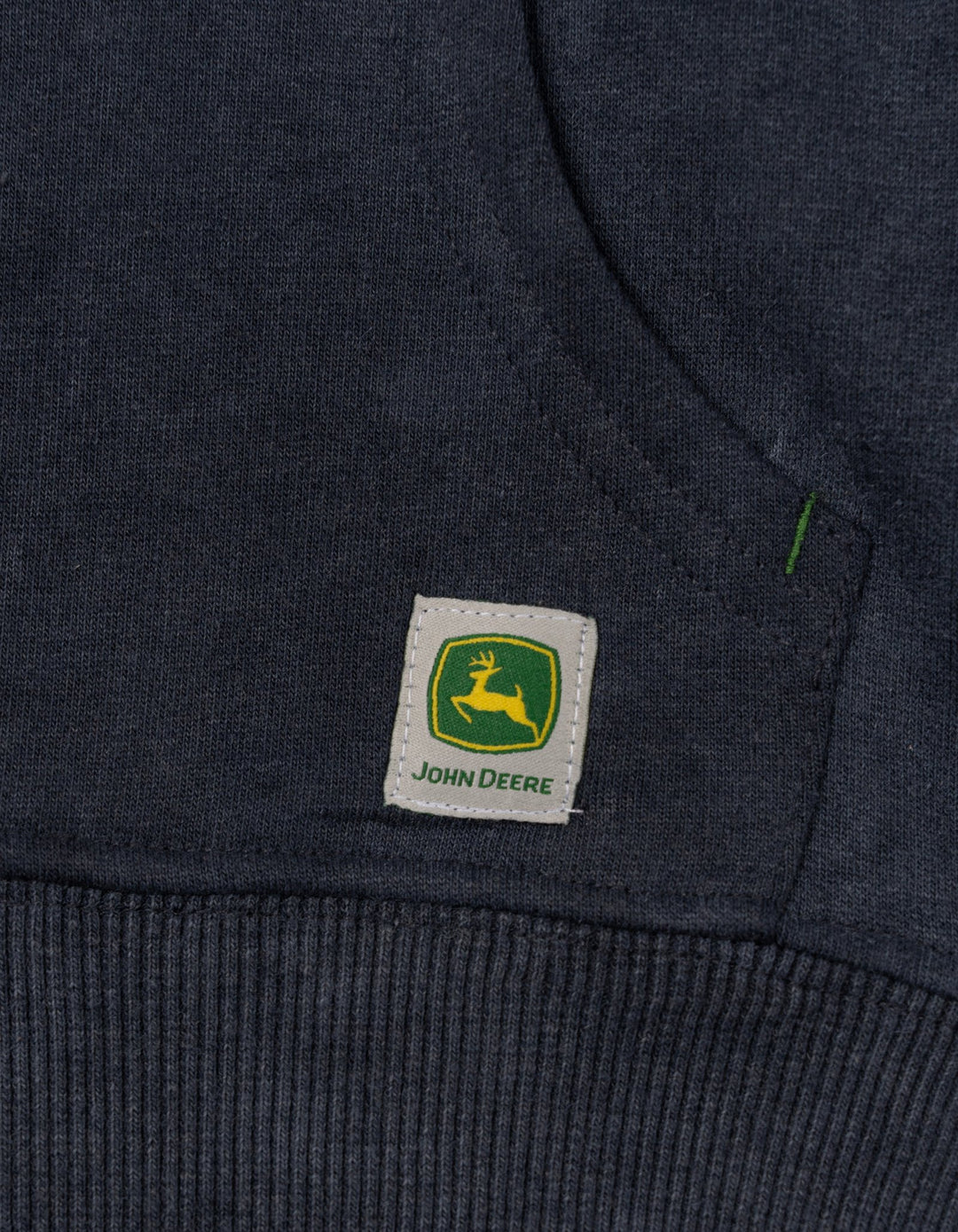 John Deere Boys' Fleece Hooded Sweatshirt Charcoal Cream