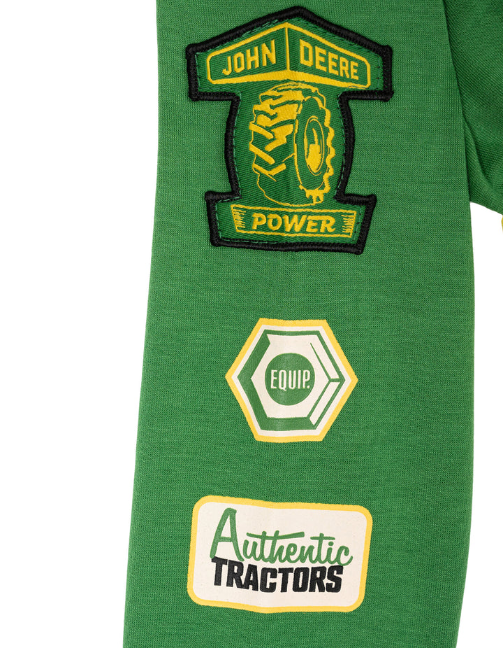 John Deere Boys' Cosplay One Piece Coverall Green Yellow