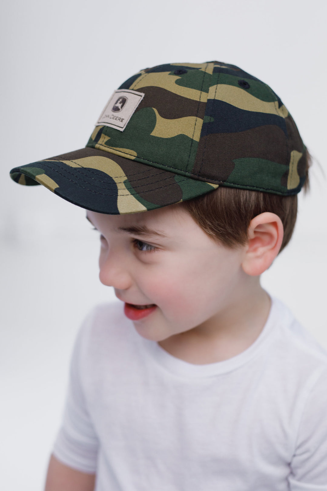 John Deere Toddler Boys' Strapback Baseball Cap Forest Camo