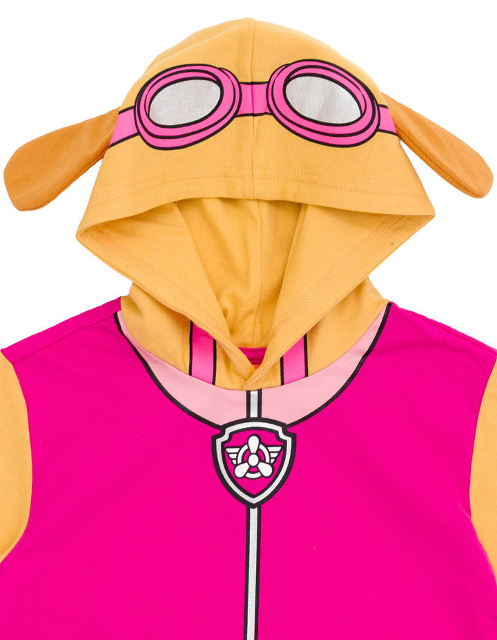 Paw Patrol Skye Women's Cosplay Hooded T-Shirt Rose Pink