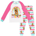 Scooby-Doo Girls' 2-Piece Pajama Shirt and Pants Set Pink