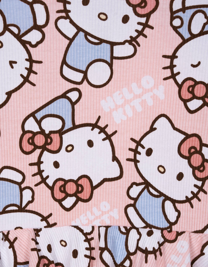 Hello Kitty Girls' 2-Piece Bodysuit and Pants Set Pink