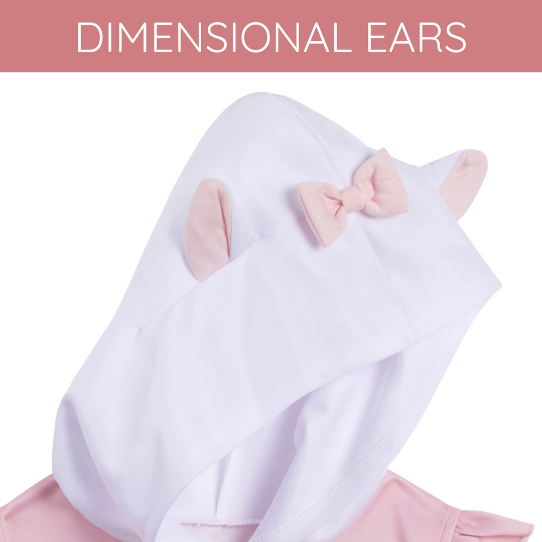 Disney The Aristocats Marie Girls' Cosplay Hooded Dress Pink White