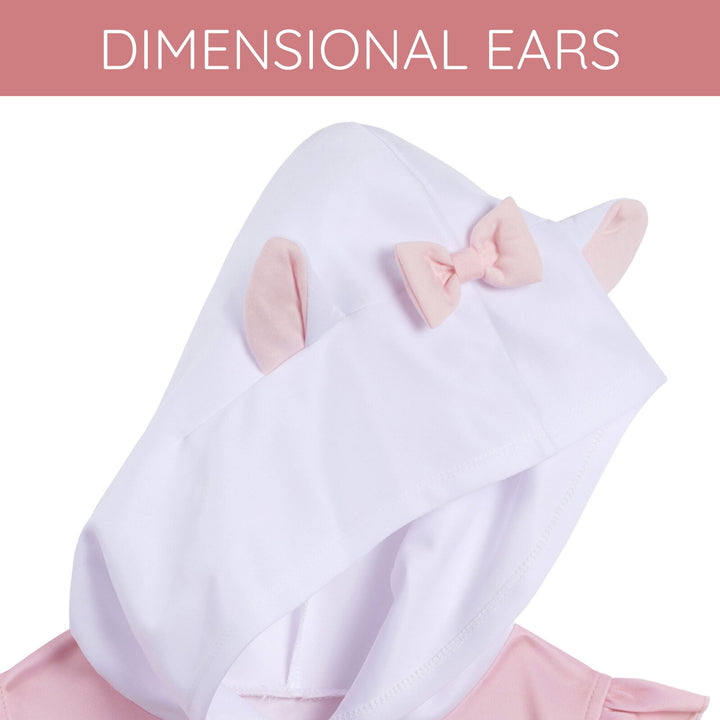 Disney The Aristocats Marie Girls' Cosplay Hooded Dress Pink White