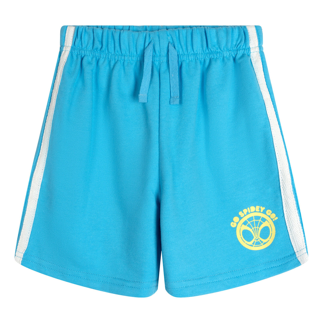 Marvel Spidey and His Amazing Friends Boys' 2-Piece T-Shirt and Shorts Set Ivory Blue