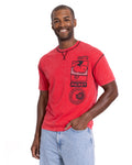 Disney Mickey Mouse Men's Short Sleeve T-Shirt Red Skate