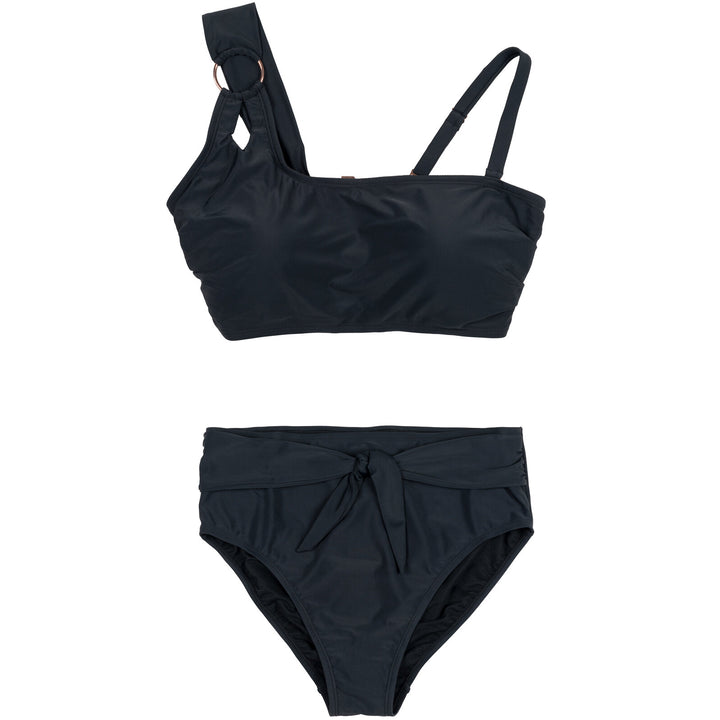 LYSA Women's Swimwear Bikini Top Black Rose Gold
