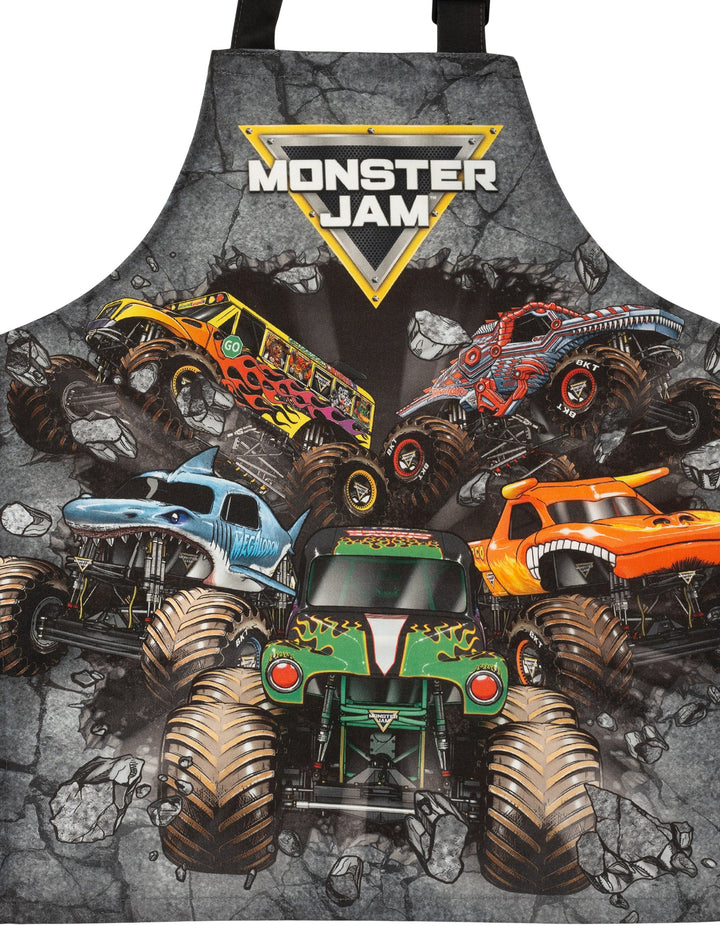 Monster Jam Boys' Sleeveless Apron Dark Grey Stone