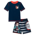 Demon Slayer Tanjiro Kamado Boys' Rash Guard and Swim Trunks Set Navy