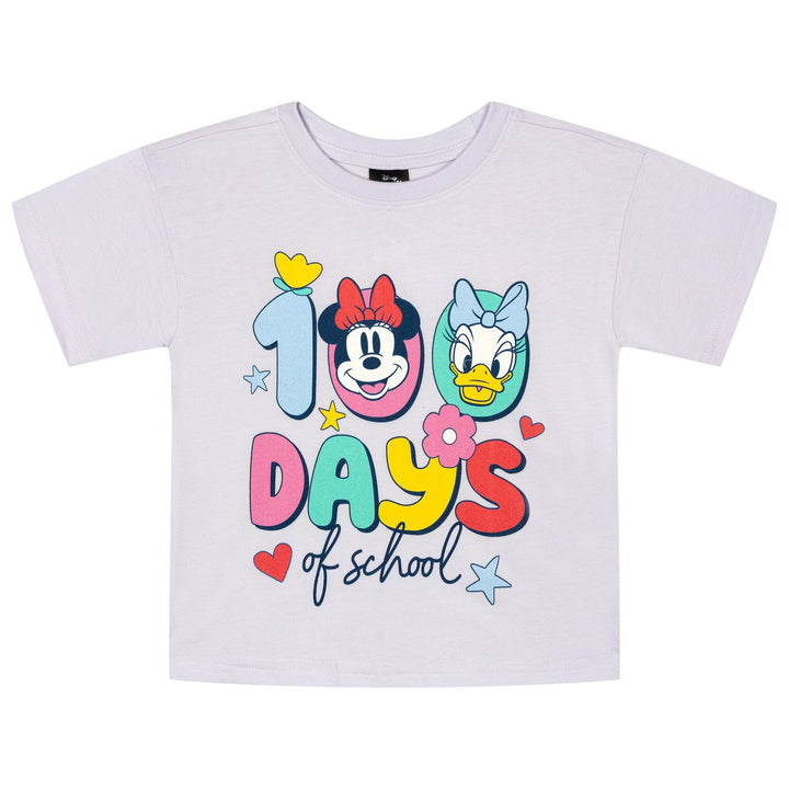Minnie Mouse Girls' Short Sleeve T-Shirt Daisy Lavender
